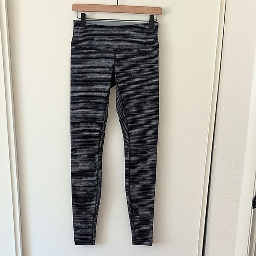 lululemon athletica Black and Gray Leggings